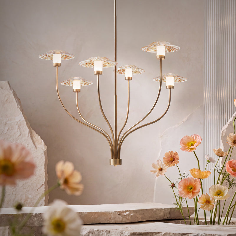 Elton 38" 5CCT LED Chandelier