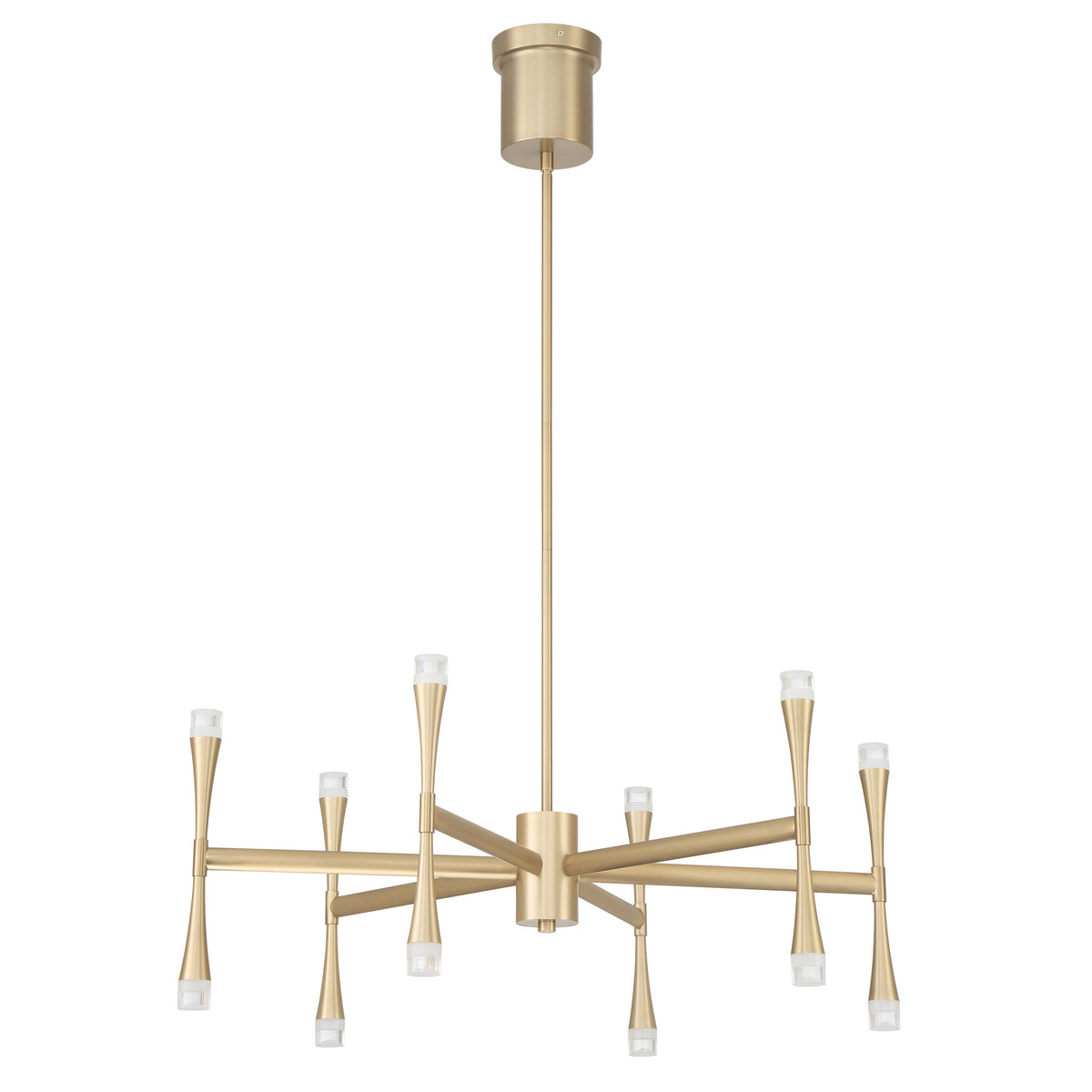 Brett 32" 5CCT LED Chandelier - Champagne Gold