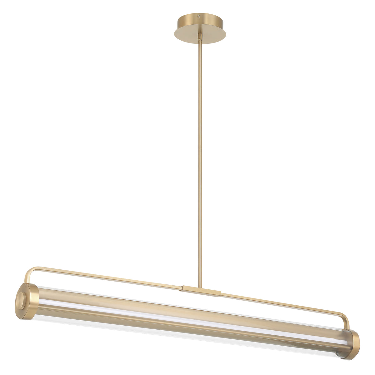 Tristan 50" 5CCT LED Linear Chandelier - Champagne Gold