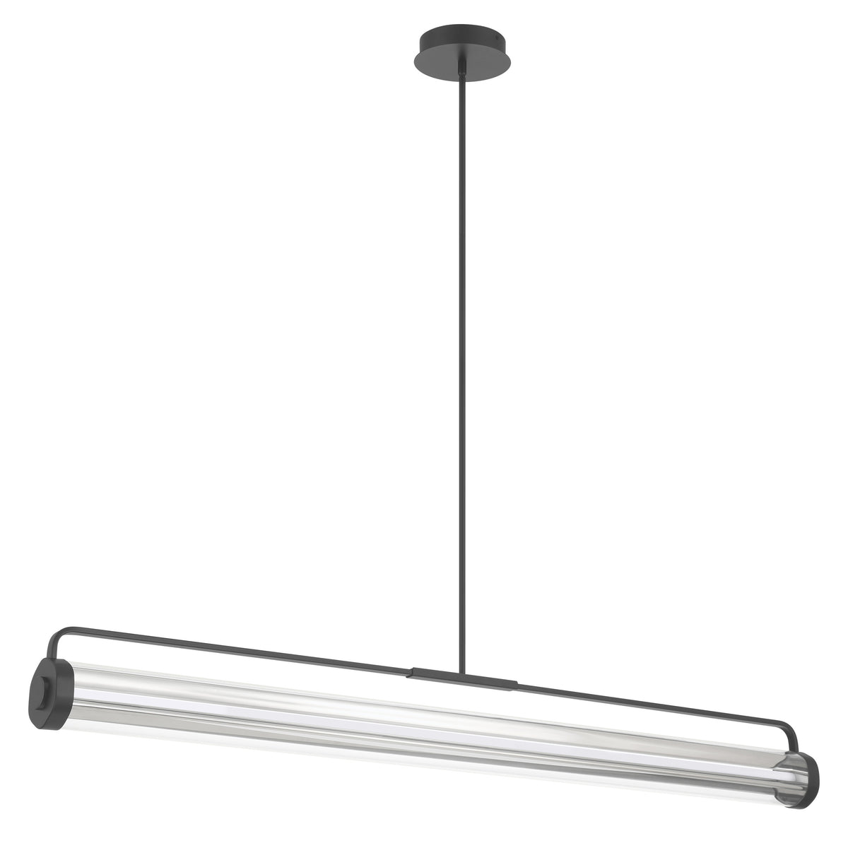 Tristan 61" 5CCT LED Linear Chandelier - Textured Black