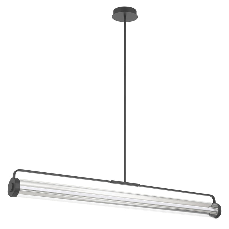 Tristan 61" 5CCT LED Linear Chandelier - Textured Black