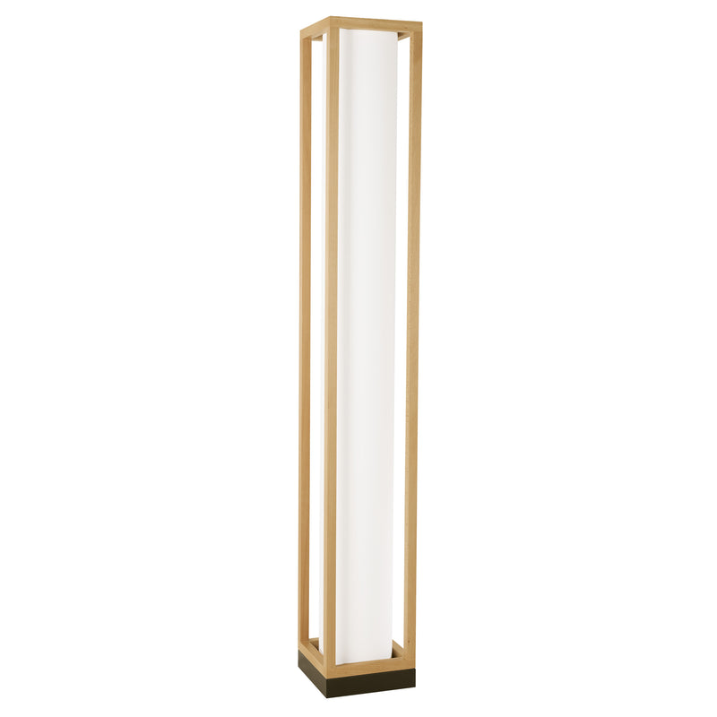 Granados 54" Floor Lamp - Textured Black / Beech Wood