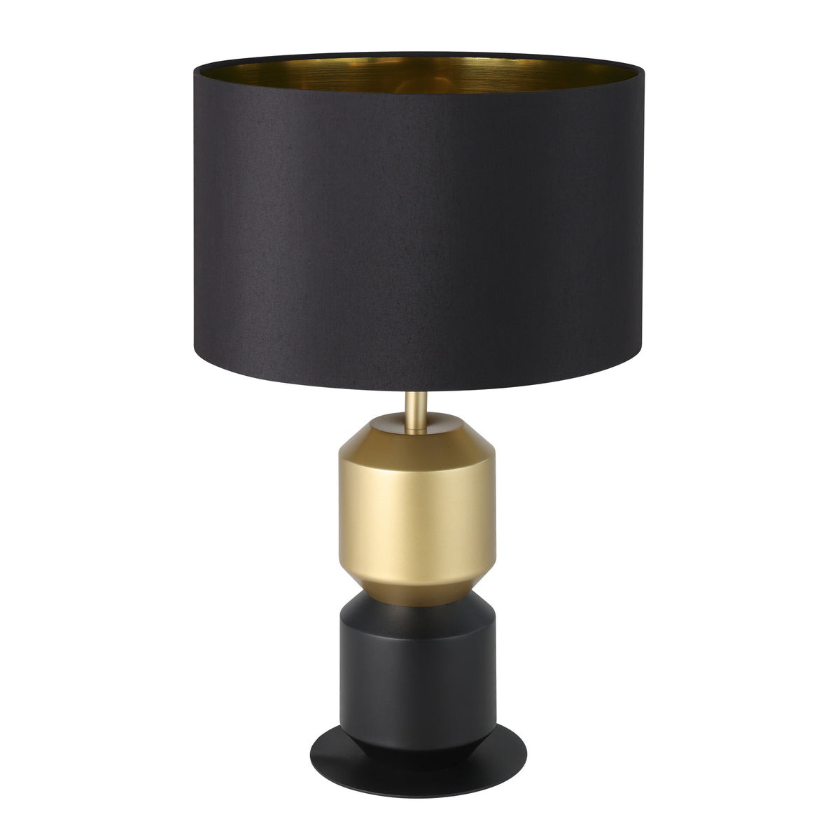 Laurignano 20" Table Lamp - Textured Black / Gold