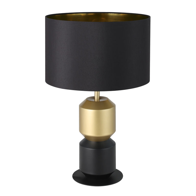Laurignano 20" Table Lamp - Textured Black / Gold