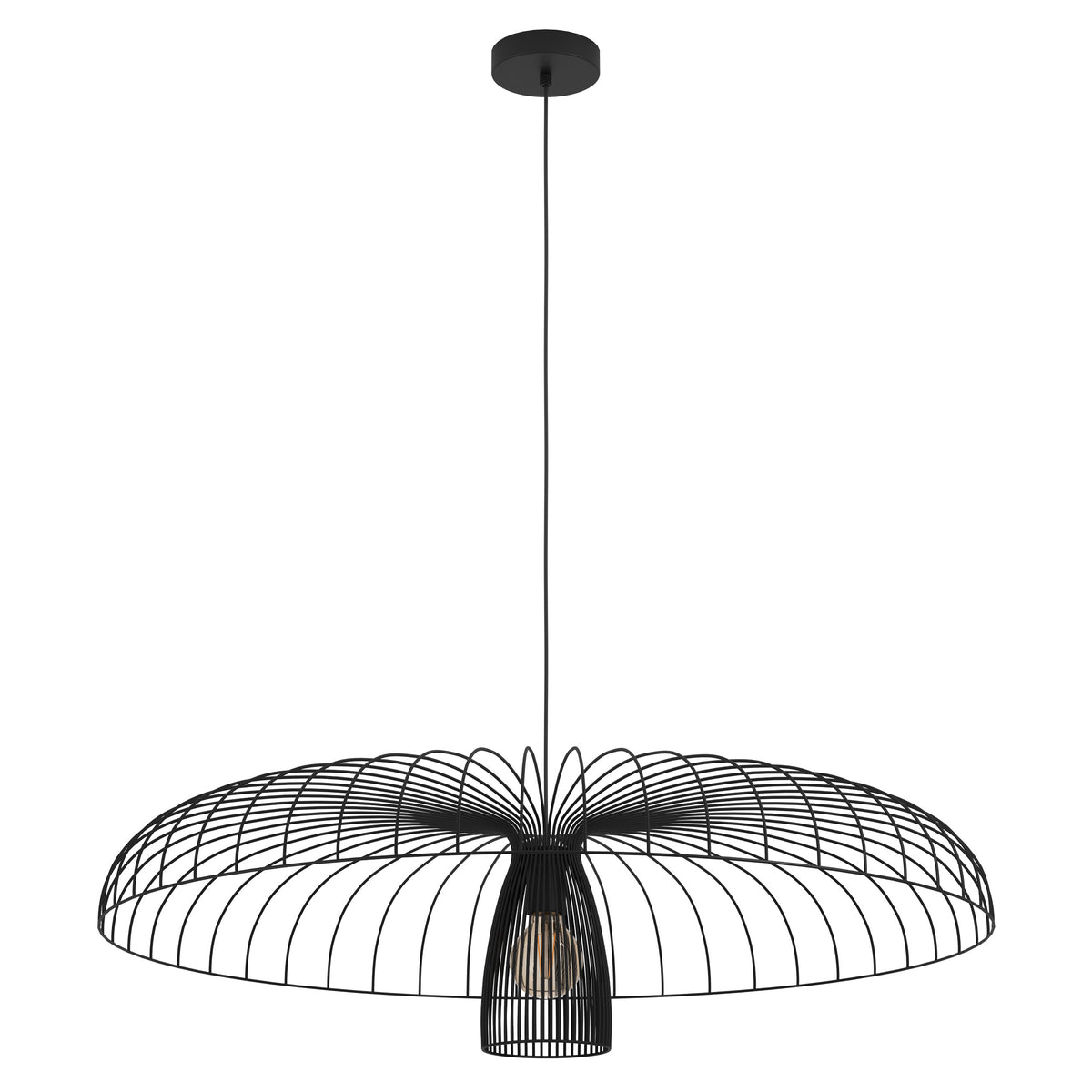 Champerico 39" Pendant Light - Textured Black