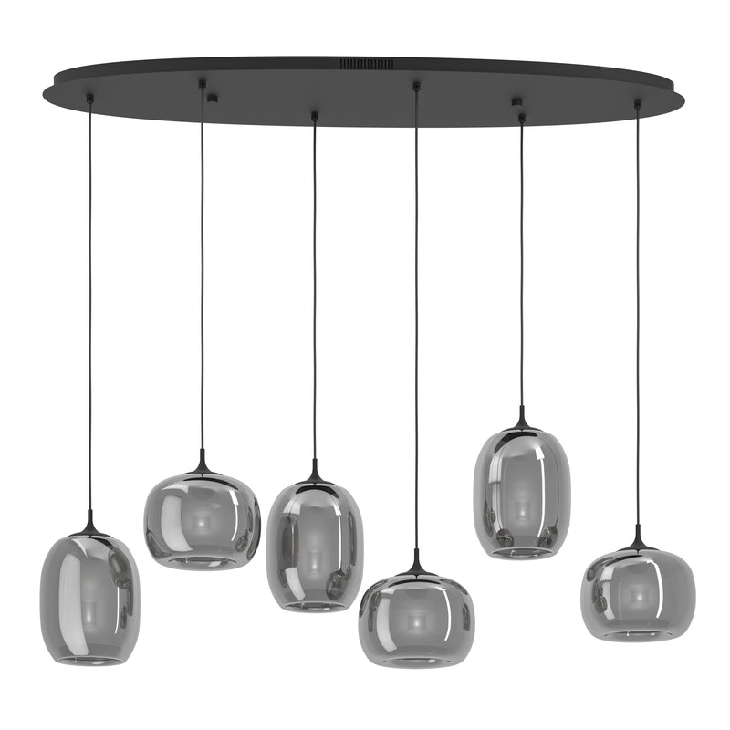 Larva 46" 3CCT LED Pendant Light - Textured Black