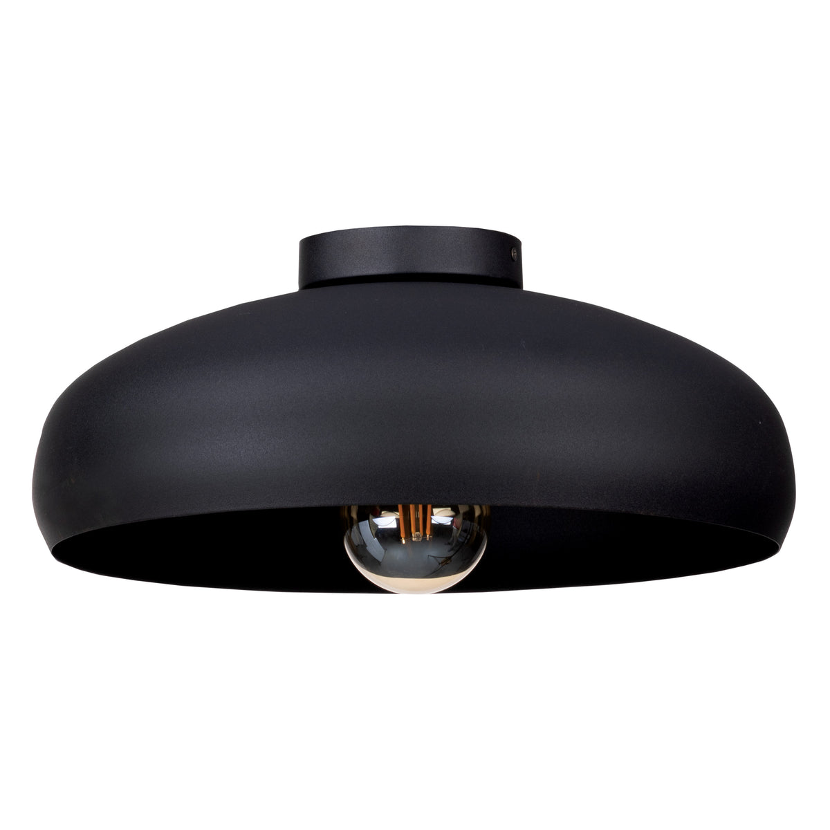 Mogano 16" Flush Mount - Textured Black