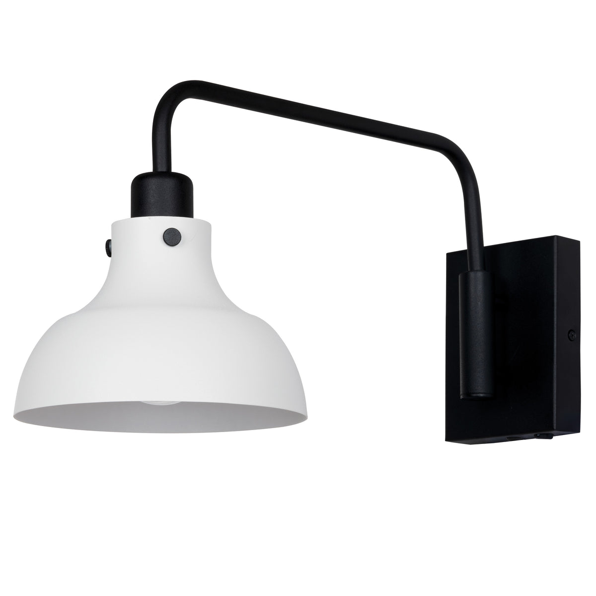 Matlock 9" Wall Sconce - Textured Black / Textured Light Gray