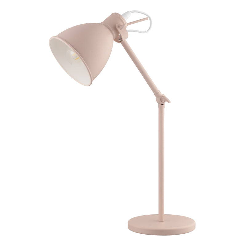 Priddy-P 17" Table Lamp - Pastel Apricot