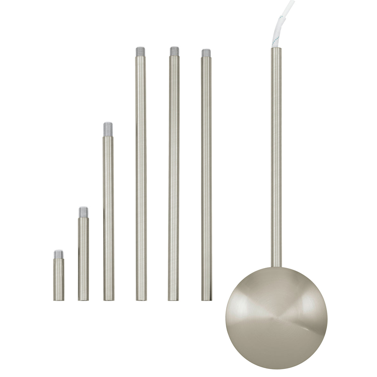Extension 62" Ceiling Extension - Brushed Nickel