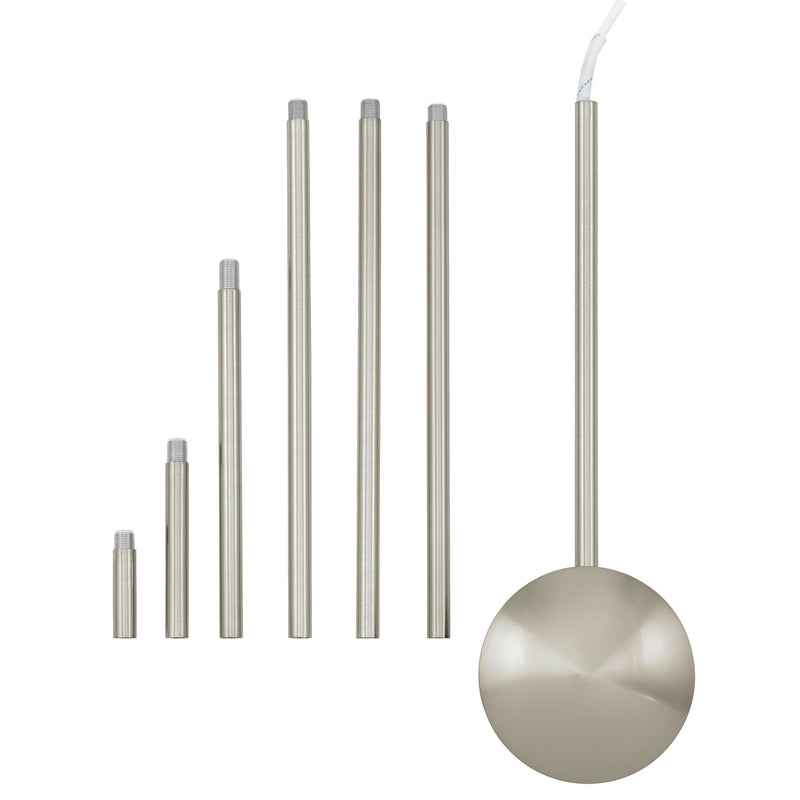 Extension 62" Ceiling Extension - Brushed Nickel