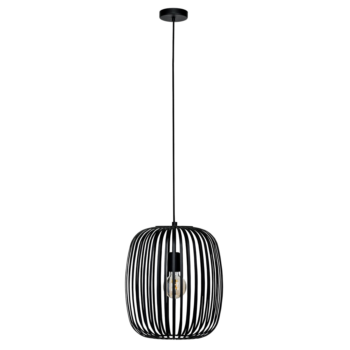 Romazzina 13" Pendant Light - Textured Black