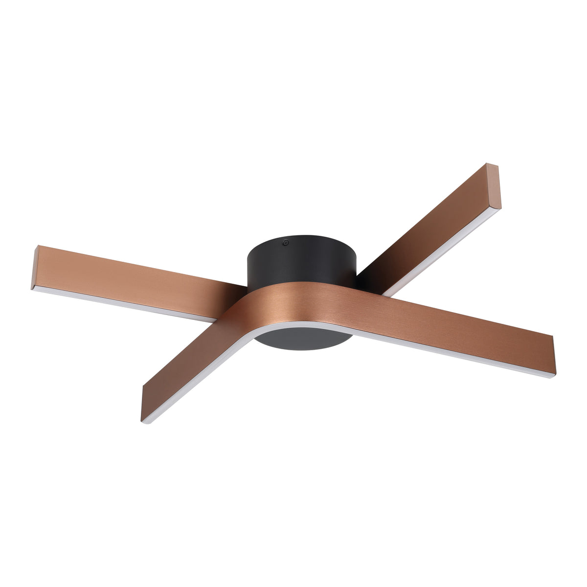Folcino 25" 3CCT LED Flush Mount - Bronze / Textured Black