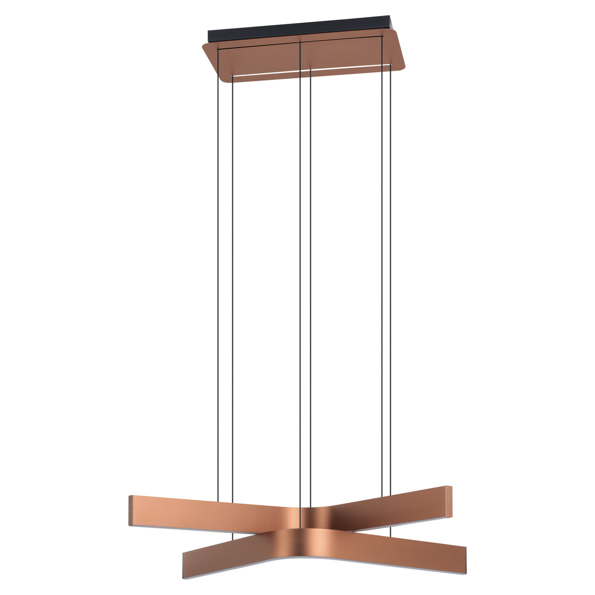 Folcino 25" 3CCT LED Pendant Light - Bronze