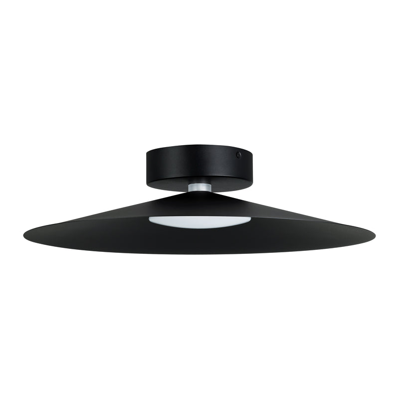 Conomavilla 17" 3CCT LED Flush Mount - Textured Black