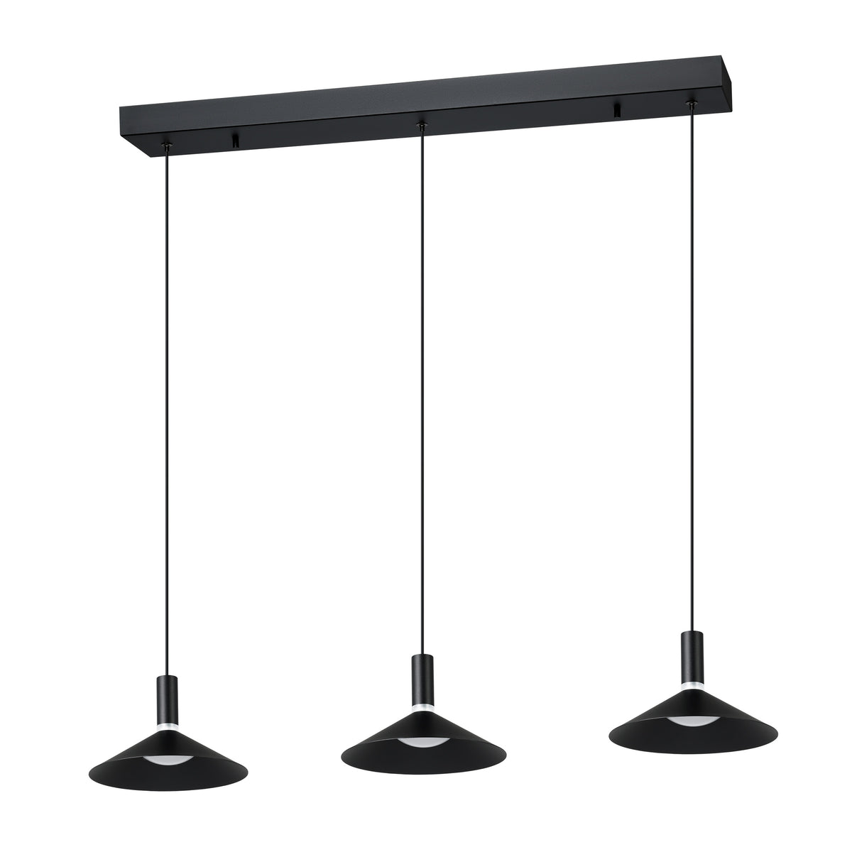 Conomavilla 36" 3CCT LED Pendant Light - Textured Black