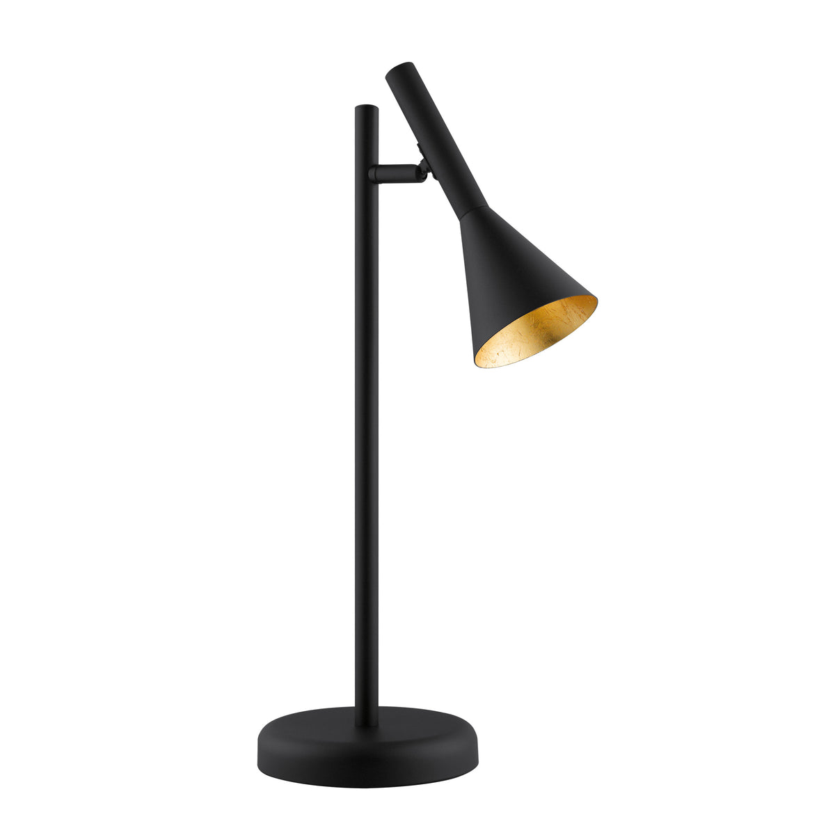 Cortaderas 18" Table Lamp - Textured Black / Gold