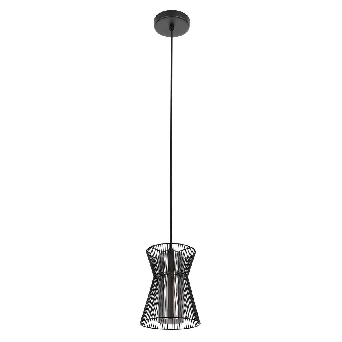 Maseta 9" Pendant Light - Textured Black